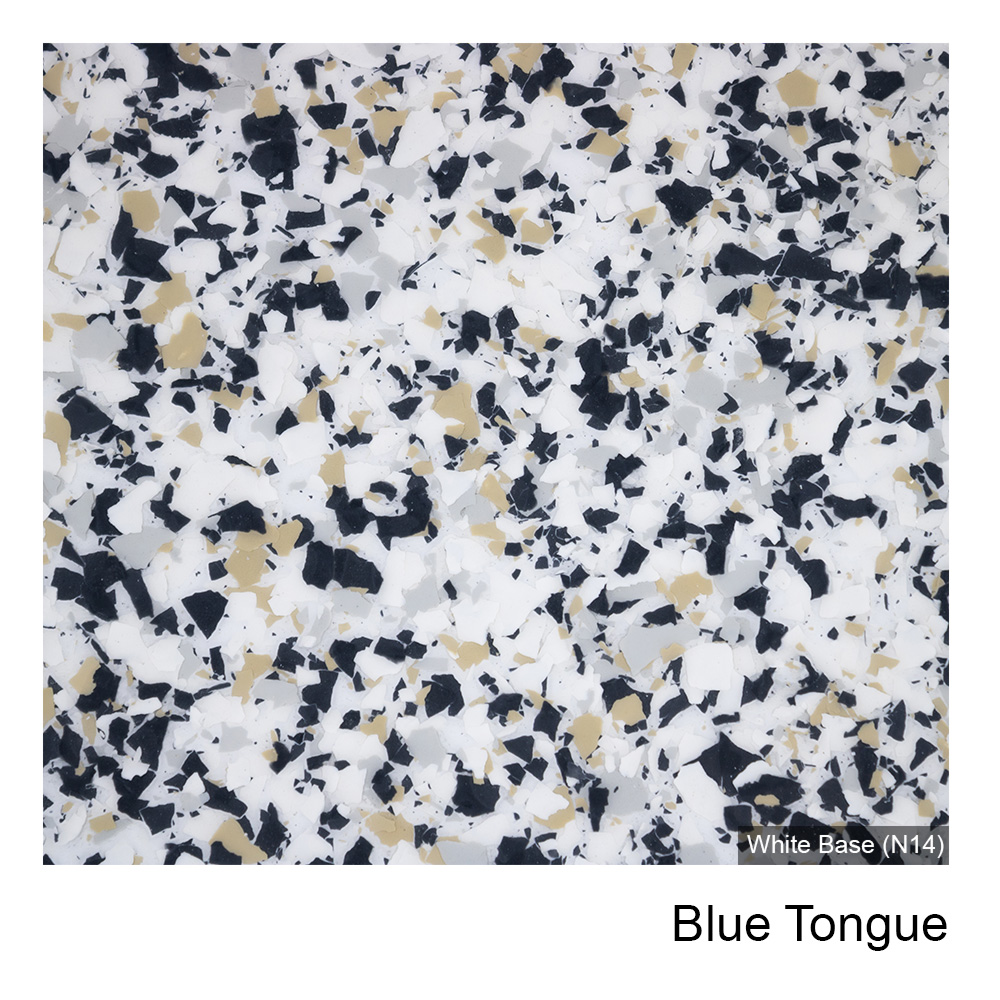 Colour Flake™ Blue Tongue Epoxy Flooring