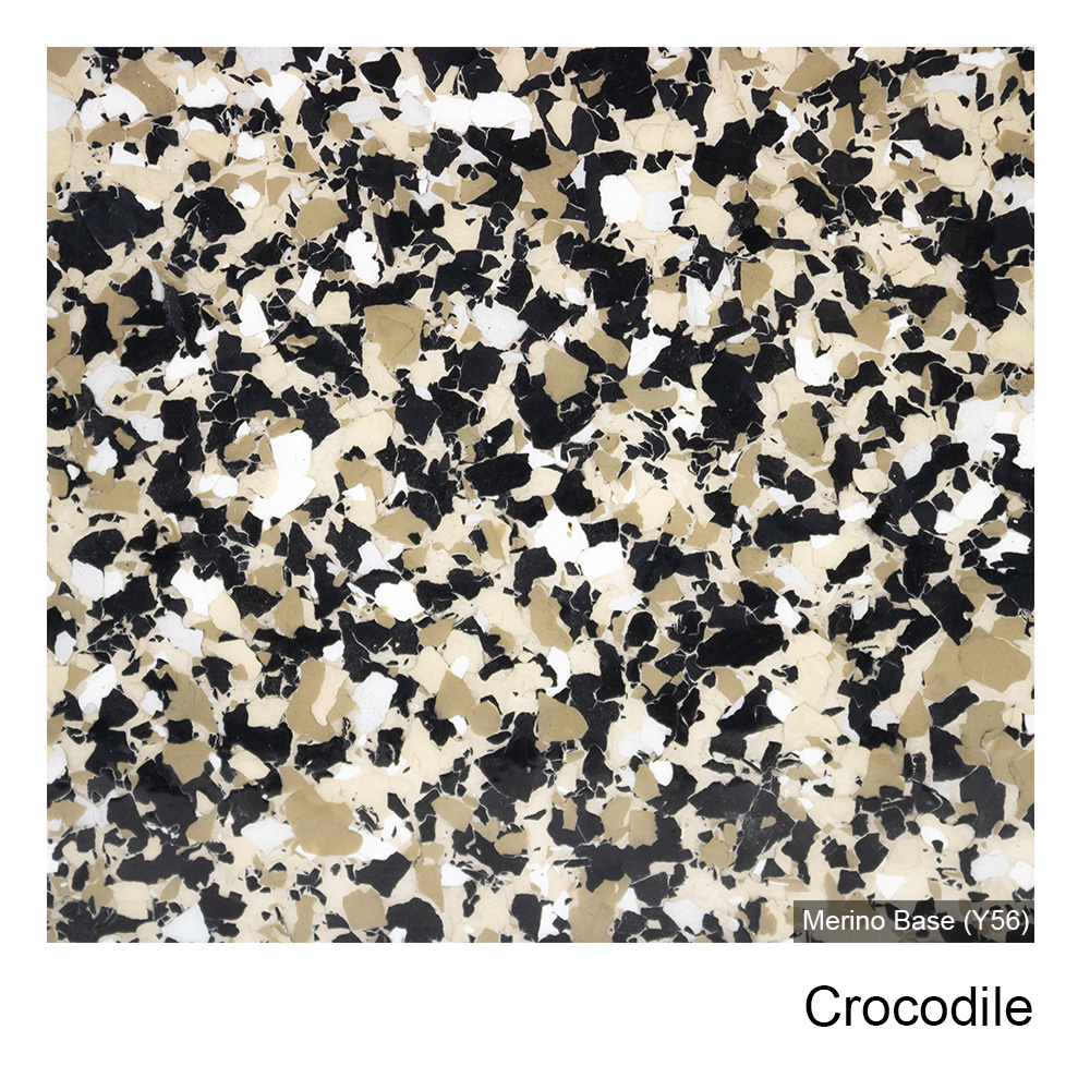 Colour Flake™ Crocodile Epoxy Flooring