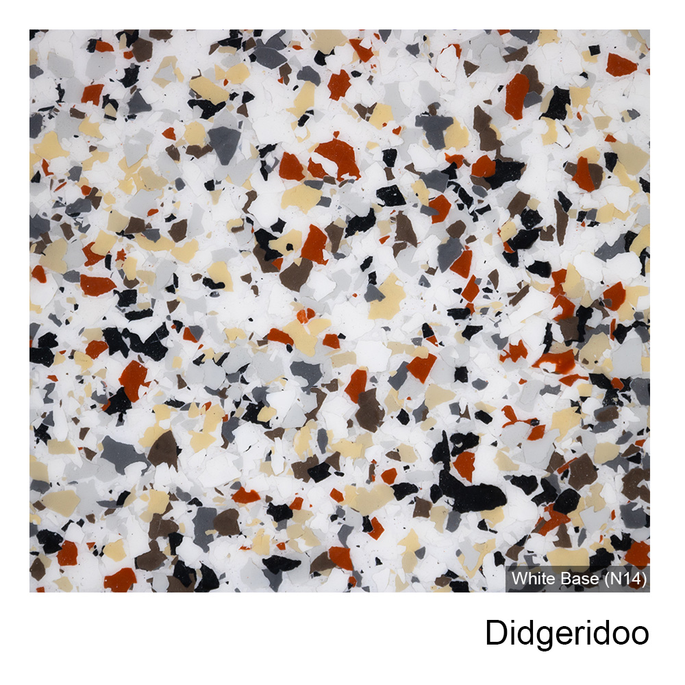 Colour Flake™ Didgeridoo Epoxy Flooring