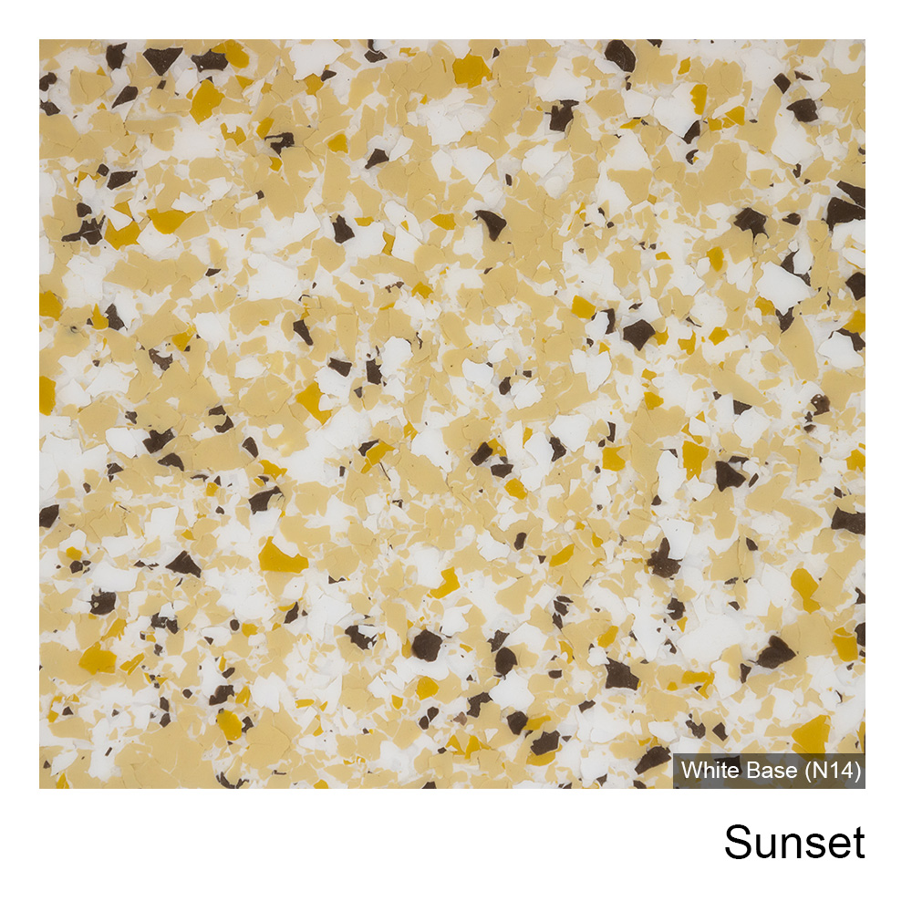 Colour Flake™ Sunset Epoxy Flooring