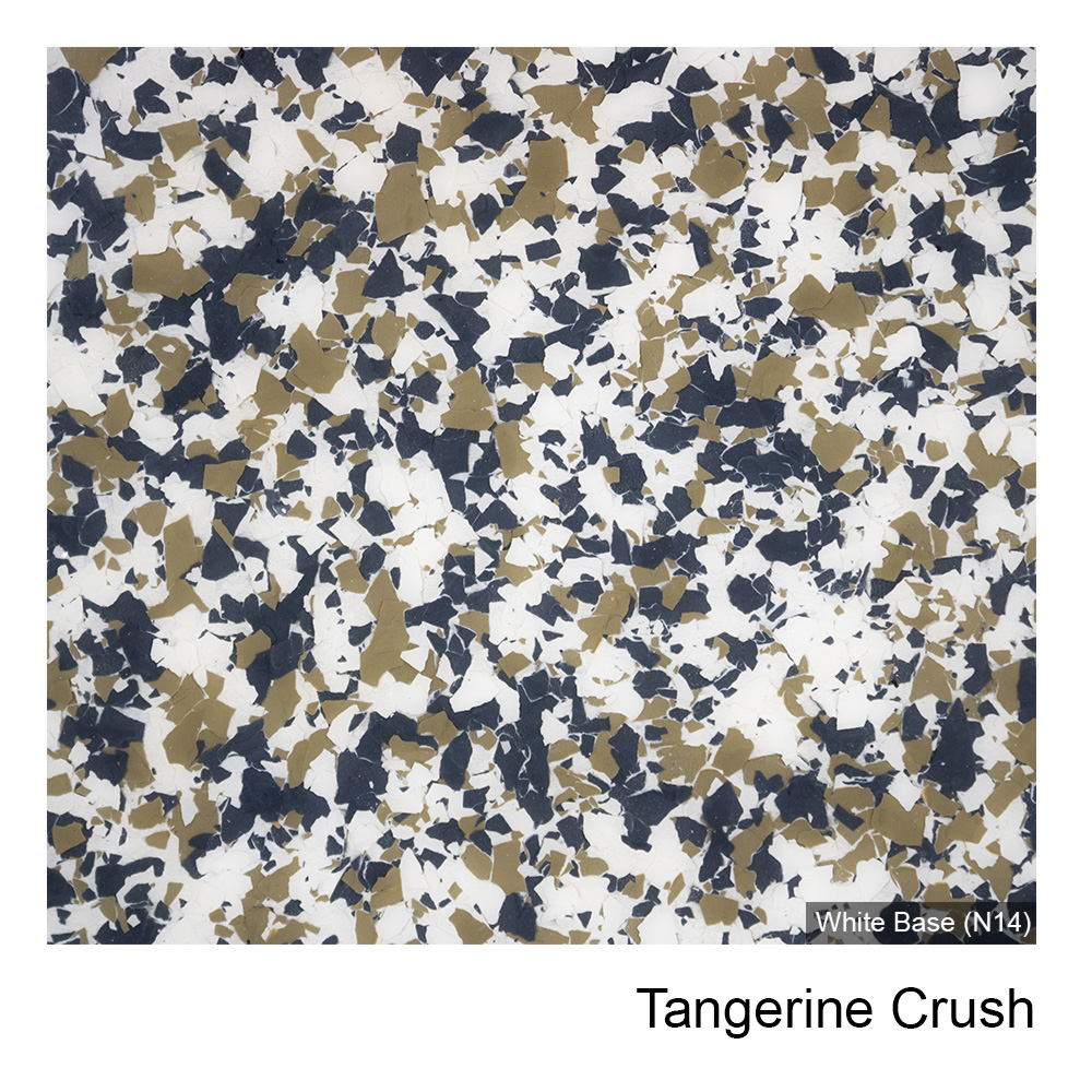 Colour Flake™ Tangerine Crush Epoxy Flooring
