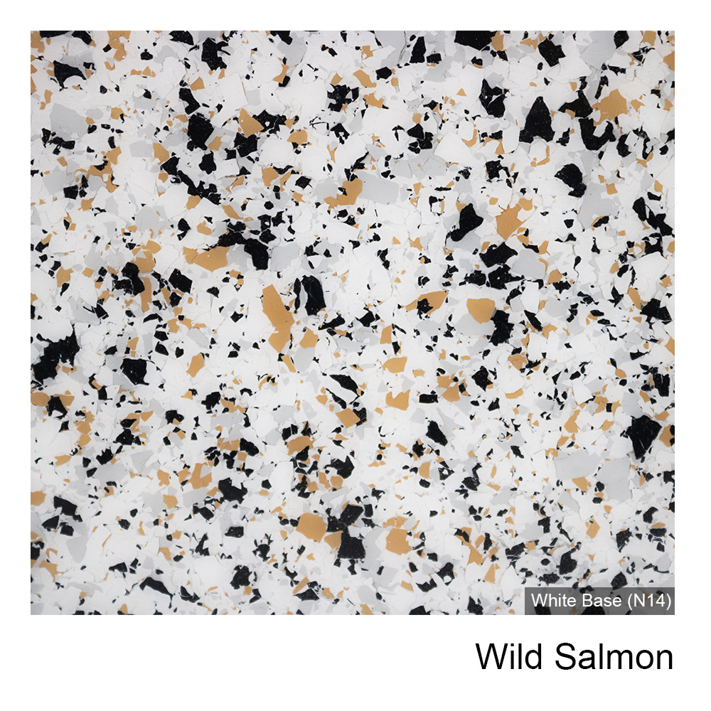 Colour Flake™ Wild Salmon Epoxy Flooring