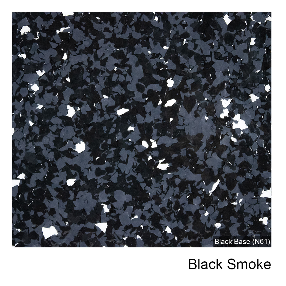 Colour Flake™ Black Smoke Epoxy Flooring