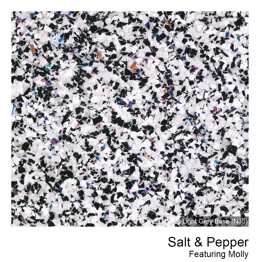 Colour Flake® Salt & Pepper Molly